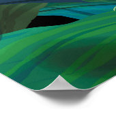 谷のリリー。シームレスな背景パターン ポスター (角)