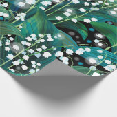 谷のリリー。シームレスな背景パターン ラッピングペーパー (角)