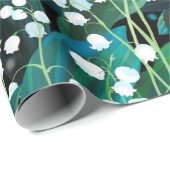 谷のリリー。シームレスな背景パターン ラッピングペーパー (ロールコーナー)