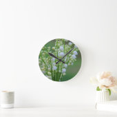 谷のリリー ラウンド壁時計 (ホーム)