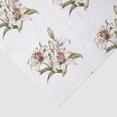 谷のリリー。咲くオレンジリリーの茎 薄葉紙 (詳細)