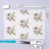 谷のリリー。咲くオレンジリリーの茎 薄葉紙 (クラフト)