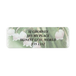 谷のロマンチックなユリ ラベル