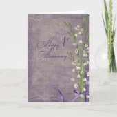 谷の一周年リリー カード (正面)