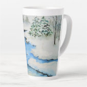 谷の冬 カフェラテマグ (右アングル)