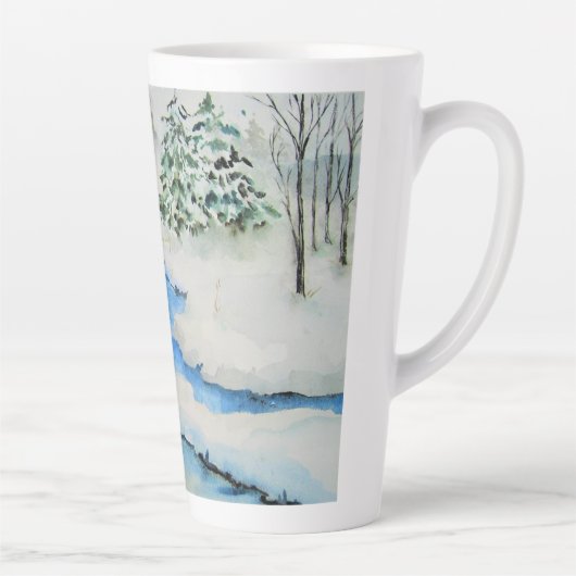 谷の冬 カフェラテマグ (右)