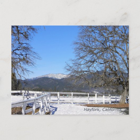 谷の冬….. ポストカード (正面)