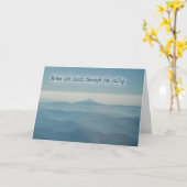 谷の勇気付けられるの挨拶状を通して カード (黄色い花)