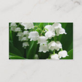 谷の名刺の白いユリ 名刺 (裏面)