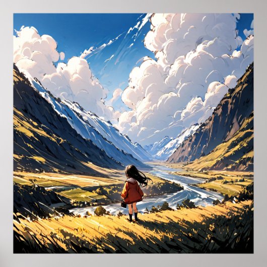 谷の囁き声：アニメの旅 ポスター (正面)