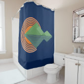 谷の夕日 シャワーカーテン (インサイチュ)