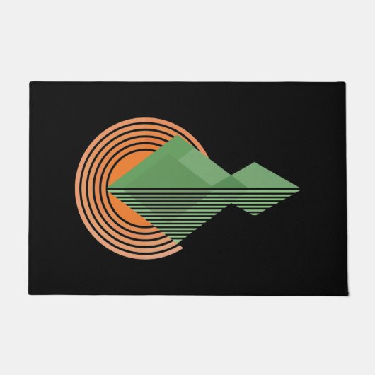 谷の夕日 ドアマット (正面)