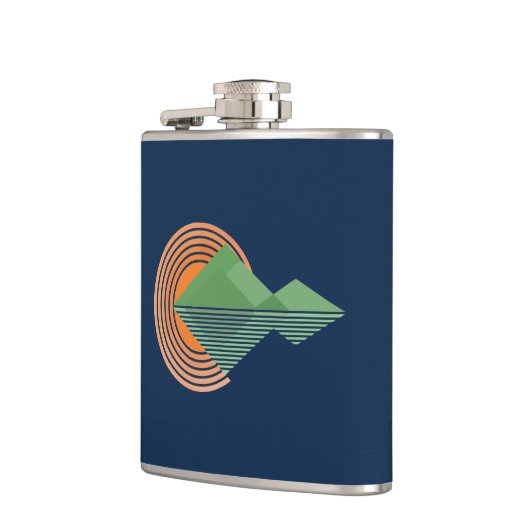 谷の夕日 フラスク (左)