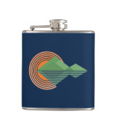 谷の夕日 フラスク (正面)