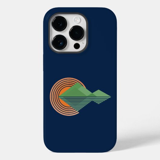 谷の夕日 Case-Mate iPhoneケース (裏面)