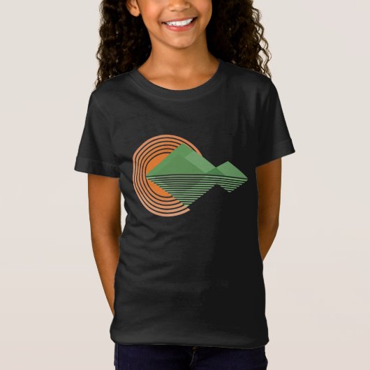 谷の夕日 Tシャツ (正面)
