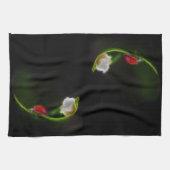 谷の女性 キッチンタオル (横)