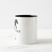 谷の子馬、イギリスのまれな草案 ツートーンマグカップ (中央)