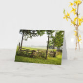 谷の平和 カード (黄色い花)