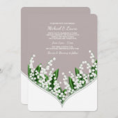 谷の招待状のユリ 招待状 (正面/裏面)