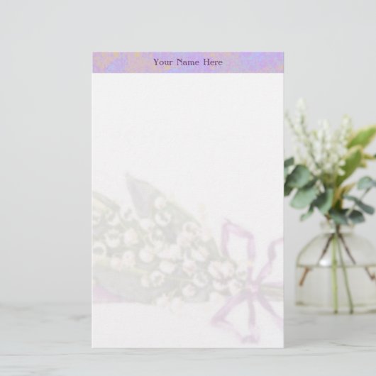 谷の文房具のLilly 便箋 (スタンド正面)