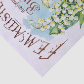 谷の旧式なプリントのティッシュペーパーのユリ 薄葉紙 (詳細)