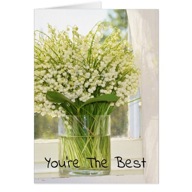 谷の春の花の花束 (正面)