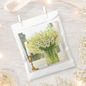 谷の春の花の花束 フェイバーバッグ (クリップ留めされた状態)