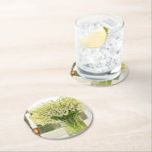 谷の春の花の花束 ラウンドペーパーコースター (インサイチュ)