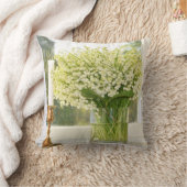 谷の春の花ユリの花束 クッション (ブランケット)