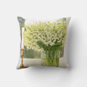 谷の春の花ユリの花束 クッション (裏面)