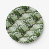 谷の春の試みユリ ペーパープレート (正面)