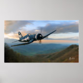 「谷の朝」 ポスター (正面)