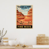 谷の火災州パーク – Fire Wave V01 ポスター (キッチン)