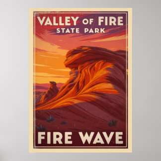 谷の火災州パーク – Fire Wave V02 ポスター