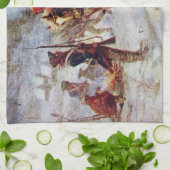 谷の炉の~のワシントン州そしてラファイエット キッチンタオル (折り畳み)