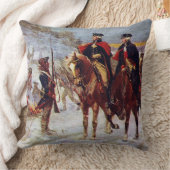 谷の炉の~のワシントン州そしてラファイエット クッション (ブランケット)