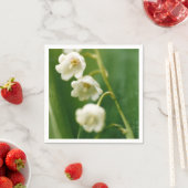谷の白いユリ(Convallaria majalis) スタンダードカクテルナプキン (インサイチュ)
