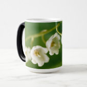 谷の白いユリ(Convallaria majalis) モーフィングマグカップ (正面左)