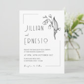 谷の百合　||　白い表と裏 招待状 (スタンド正面)