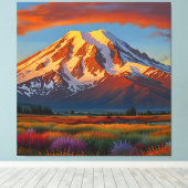 谷の真紅の雲 キャンバスプリント (インサイチュ (ウッドフロア))