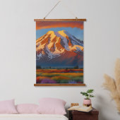 谷の真紅の雲 吊り下げ型タペストリー (寝室)