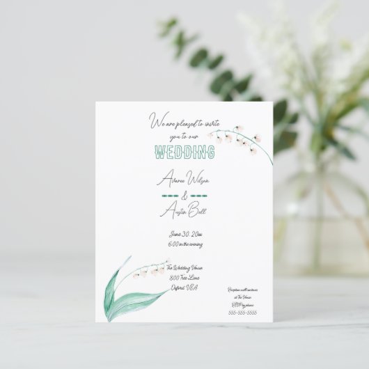 谷の緑と白のユリ (スタンド正面)