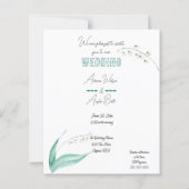 谷の緑と白のユリ (正面)