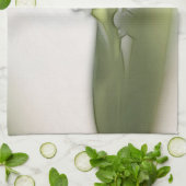 谷の花のスケッチのユリ キッチンタオル (折り畳み)