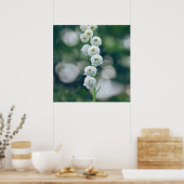 谷の花のパインターリーソフトリリー ポスター (キッチン)