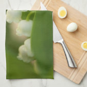 谷の花のユリ キッチンタオル (四つ折り)