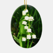 谷の花のユリ セラミックオーナメント (裏面)