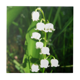 谷の花のユリ タイル