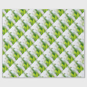 谷の花のユリ ラッピングペーパー (フラット)